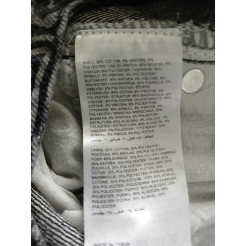 Milk It Funky Black & White Button Front Denim Jeans Women's Size 26 X 29 - Picture 7 of 12